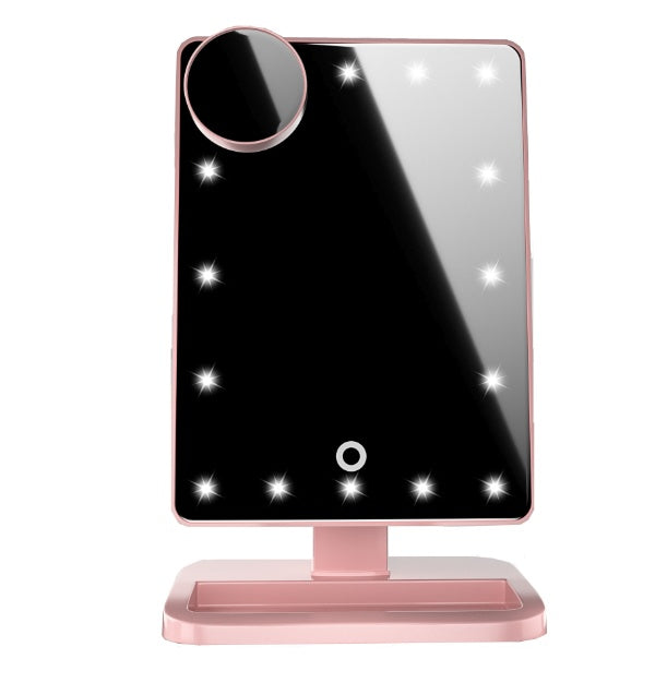 Espejo para maquillaje  With 20 LED Light Bluetooth Music Speaker 10X Magnifying Mirrors Lights
