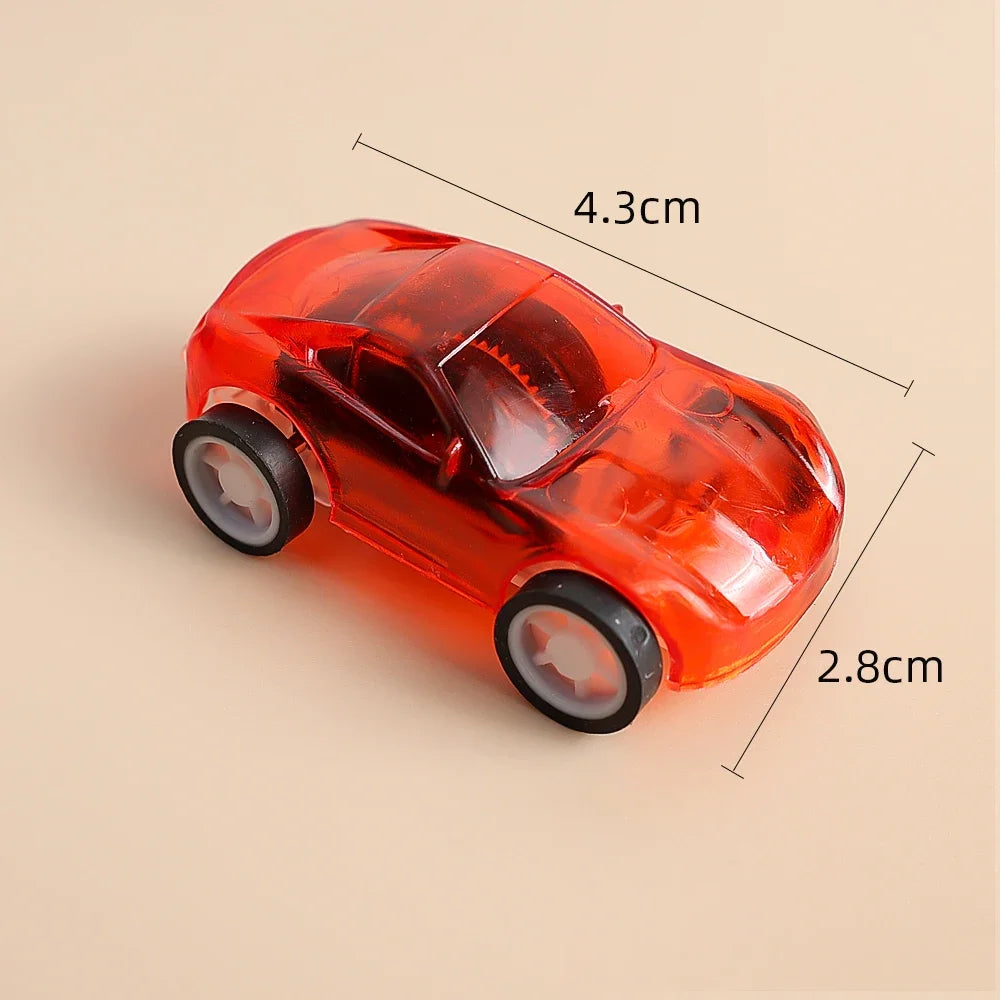10/1Pcs Pull Back Racer Mini Car Toys Kids Birthday Party Favor Supplies Mini Car Gifts Plastic Vehicle Set Fast Racing Car Toys