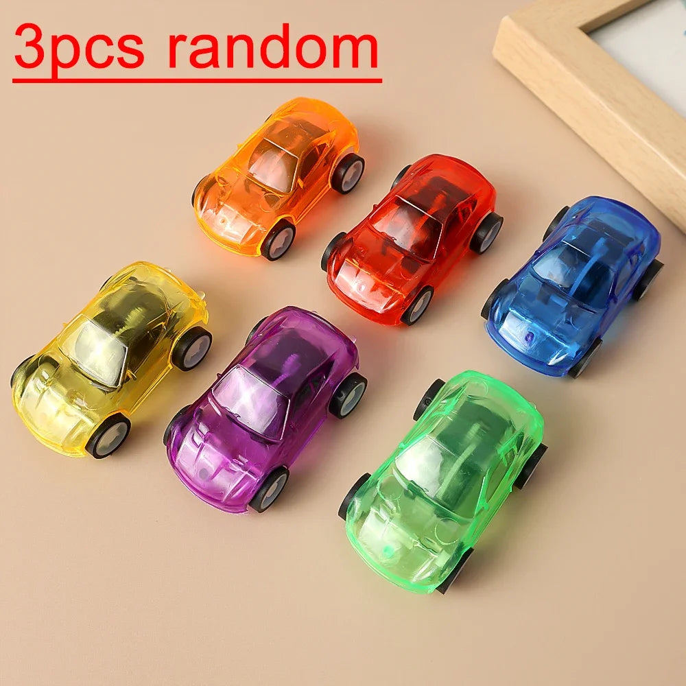 10/1Pcs Pull Back Racer Mini Car Toys Kids Birthday Party Favor Supplies Mini Car Gifts Plastic Vehicle Set Fast Racing Car Toys