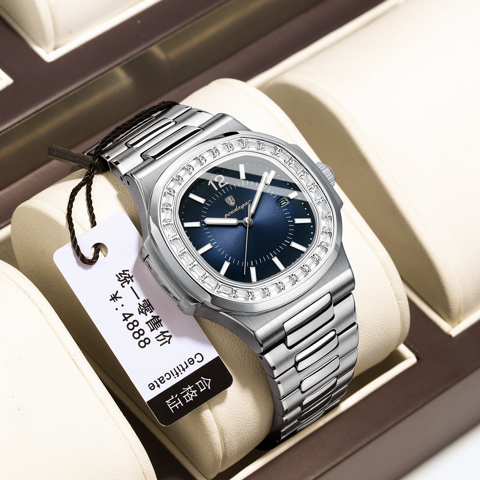 Elegante Reloj de Cuarzo resistente para Hombre