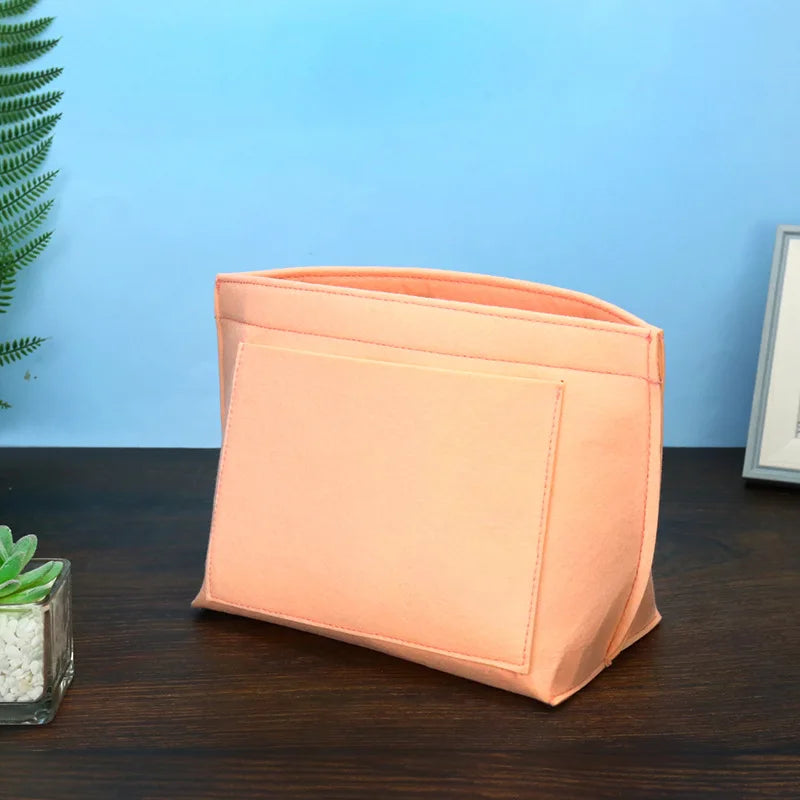 Felt Insert Bag Fits For Longchamp Handbag Liner Bag Felt Cloth Makeup Bag Support Travel Portable Insert Purse Organizer