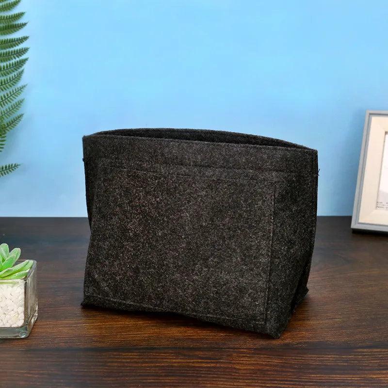 Felt Insert Bag Fits For Longchamp Handbag Liner Bag Felt Cloth Makeup Bag Support Travel Portable Insert Purse Organizer